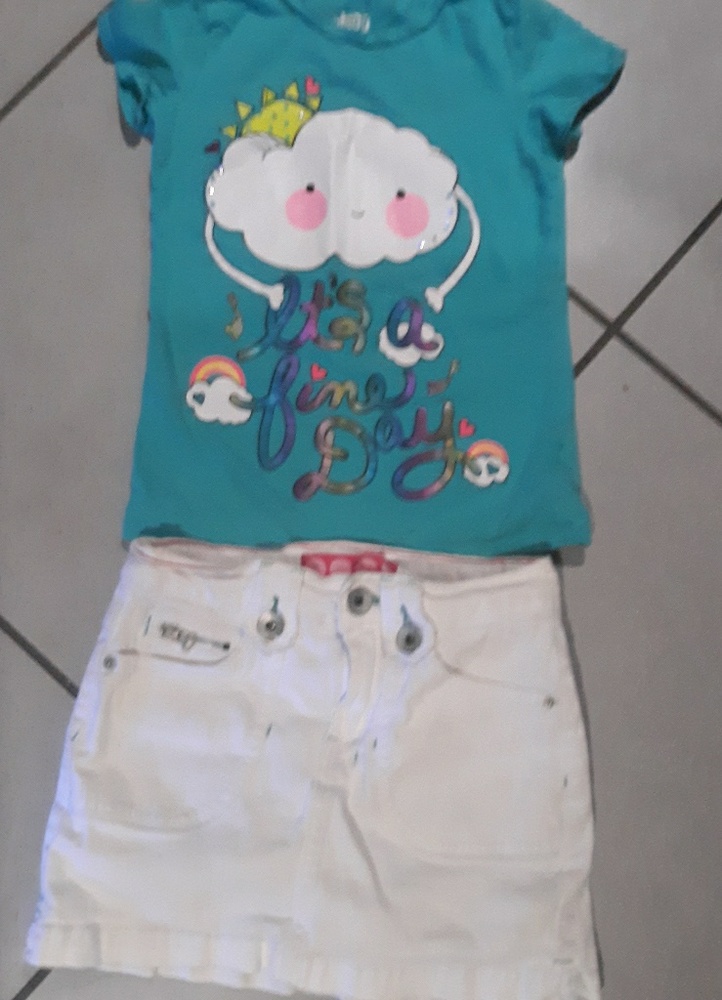 Cute cloud shirt with GLO skirt
